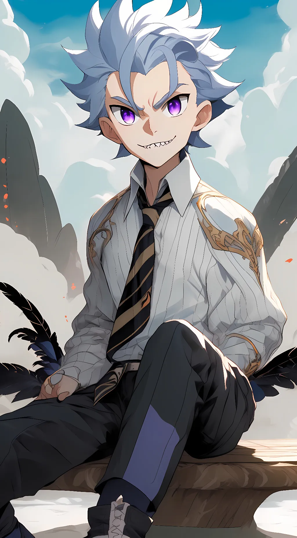 ai character: Lui Shirosagi background