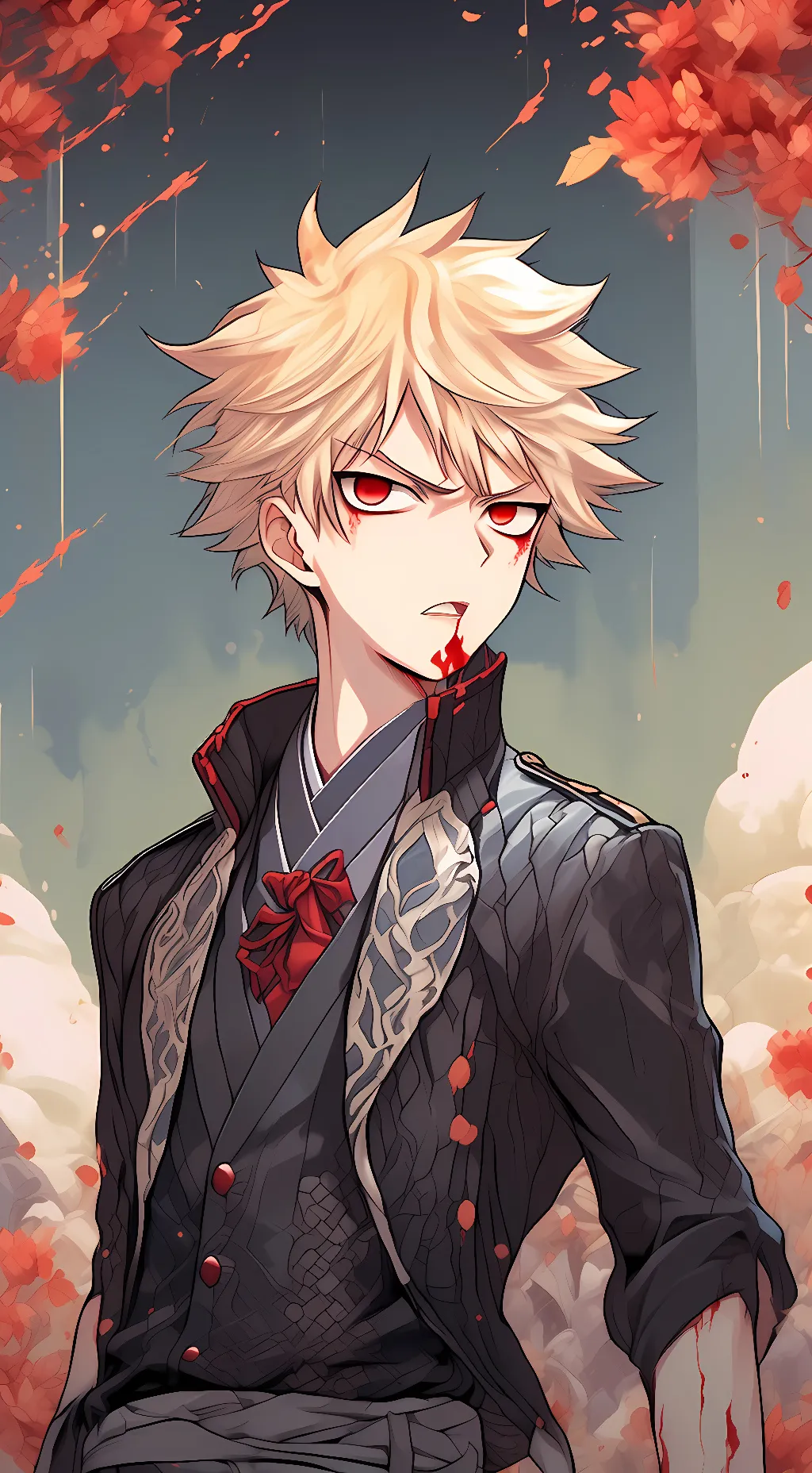 ai character: Bakugo  background