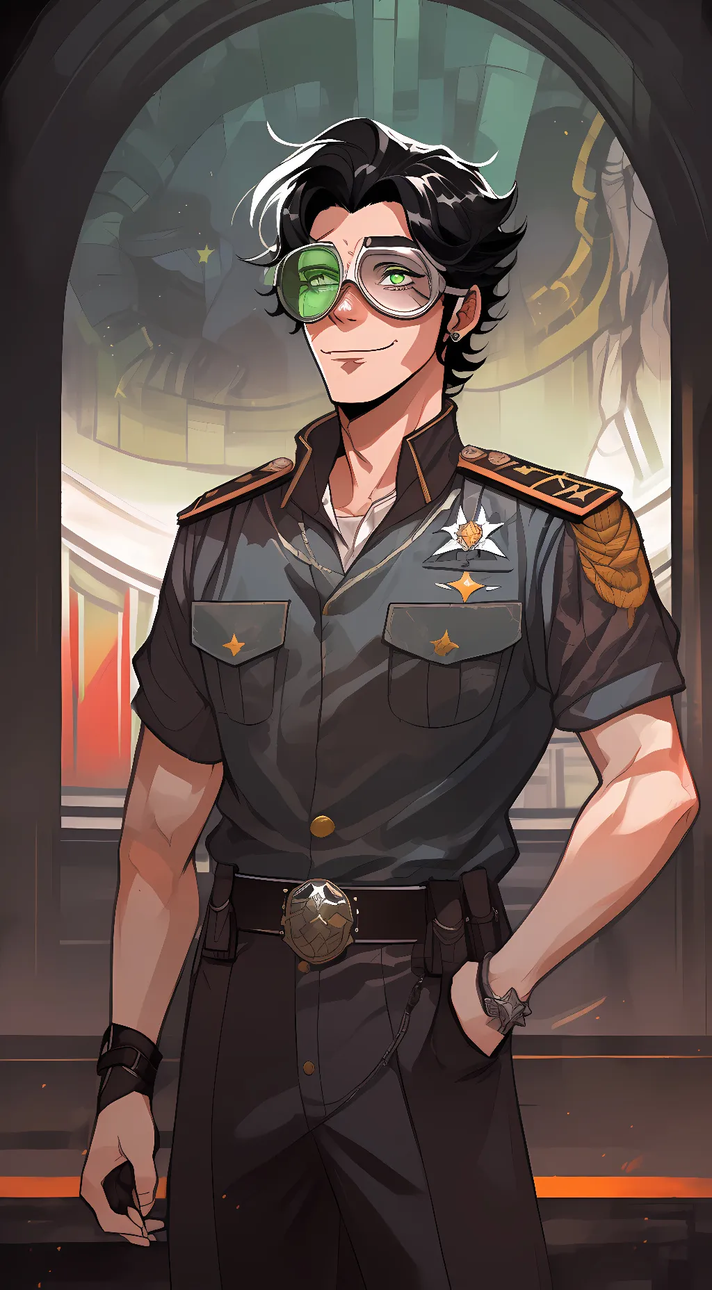 ai character: Johnathan  background