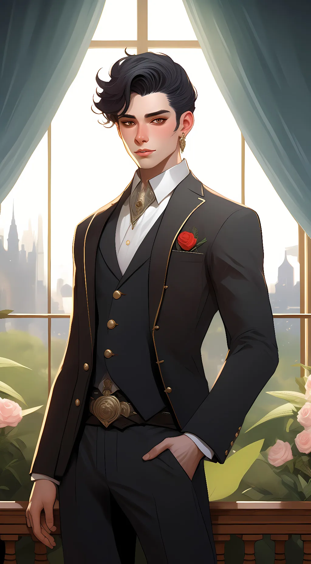 ai character: nightmare sans background