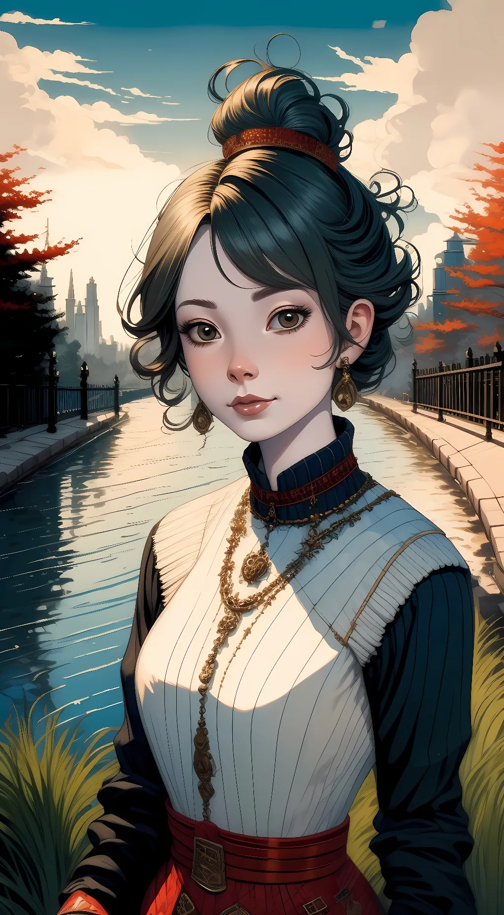 ai character: naira or lupita background