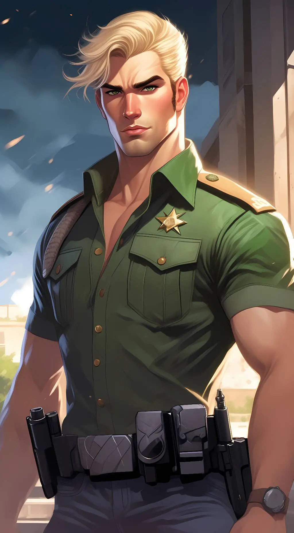 ai character: Showtime background