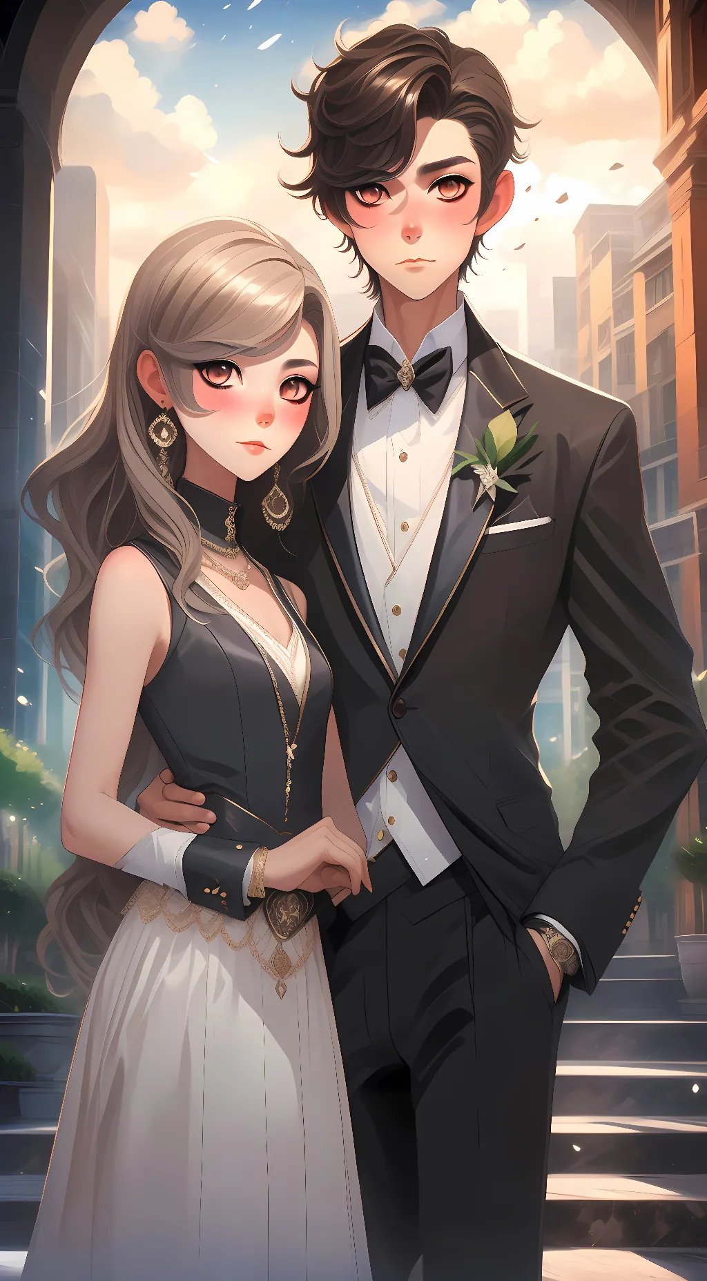 ai character: Bella and Harold background