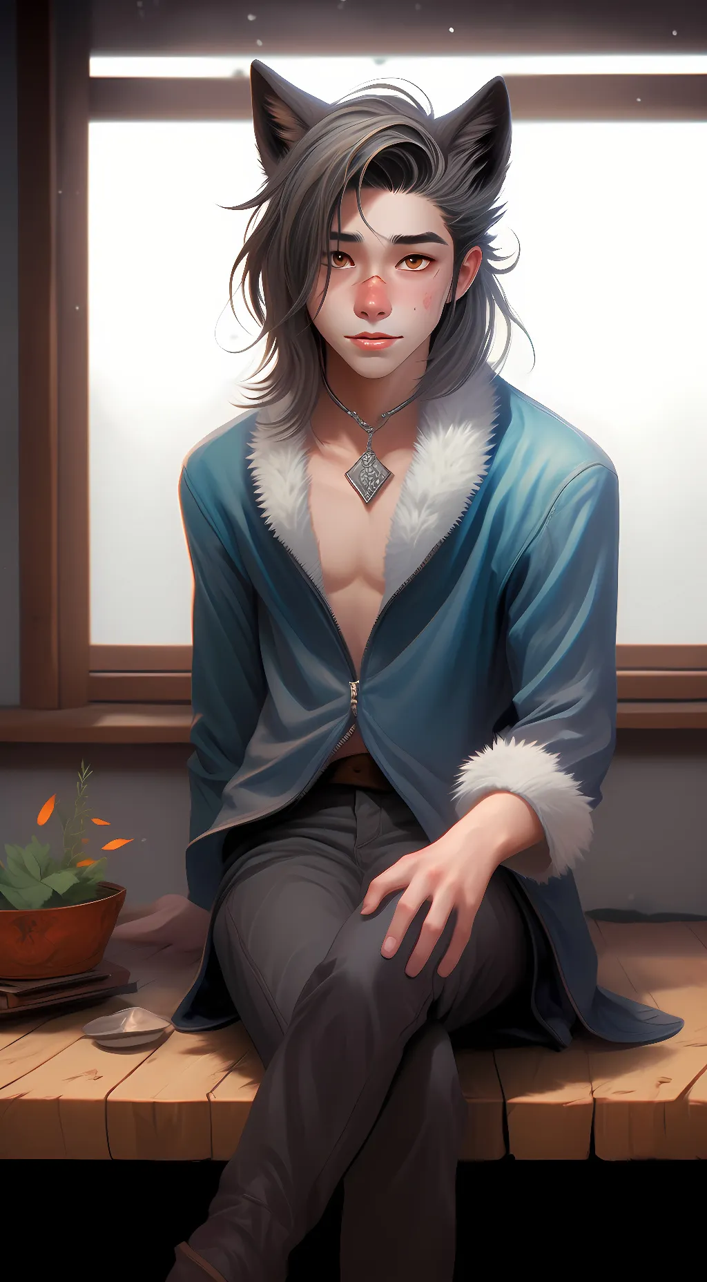 ai character: wolfi background