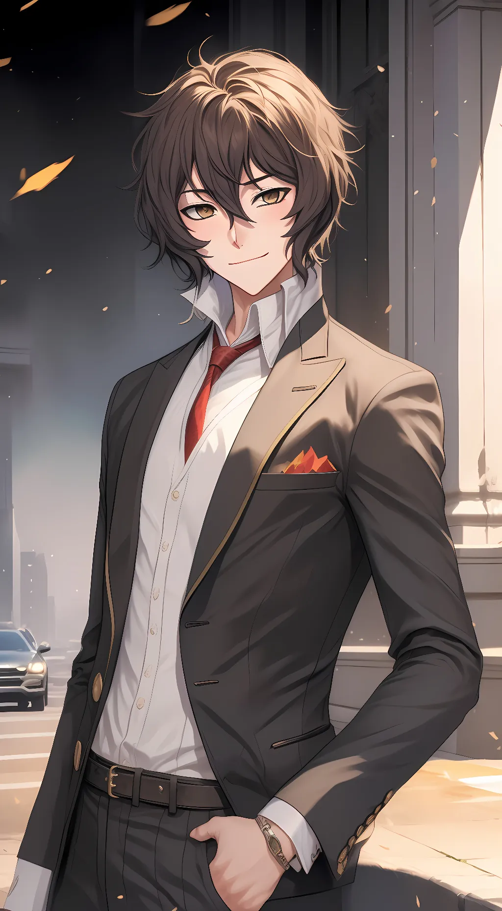 ai character: Dazai  background