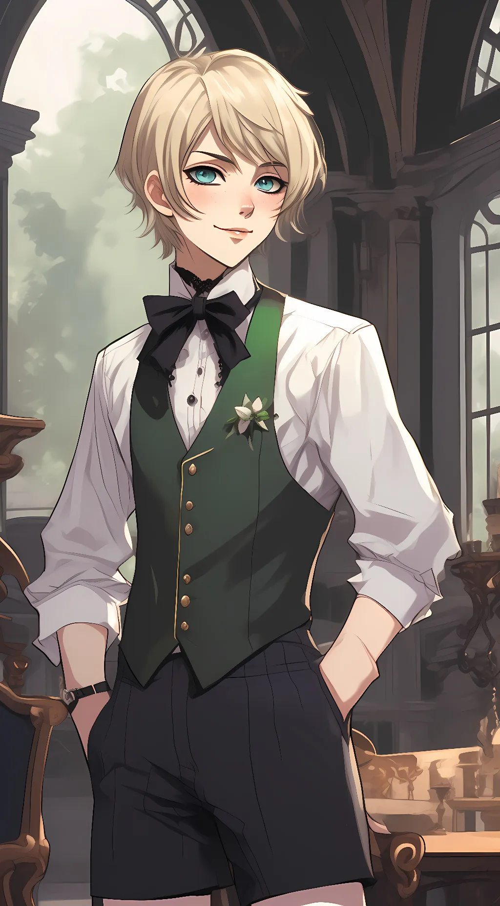 ai character: Alois Trancy  background