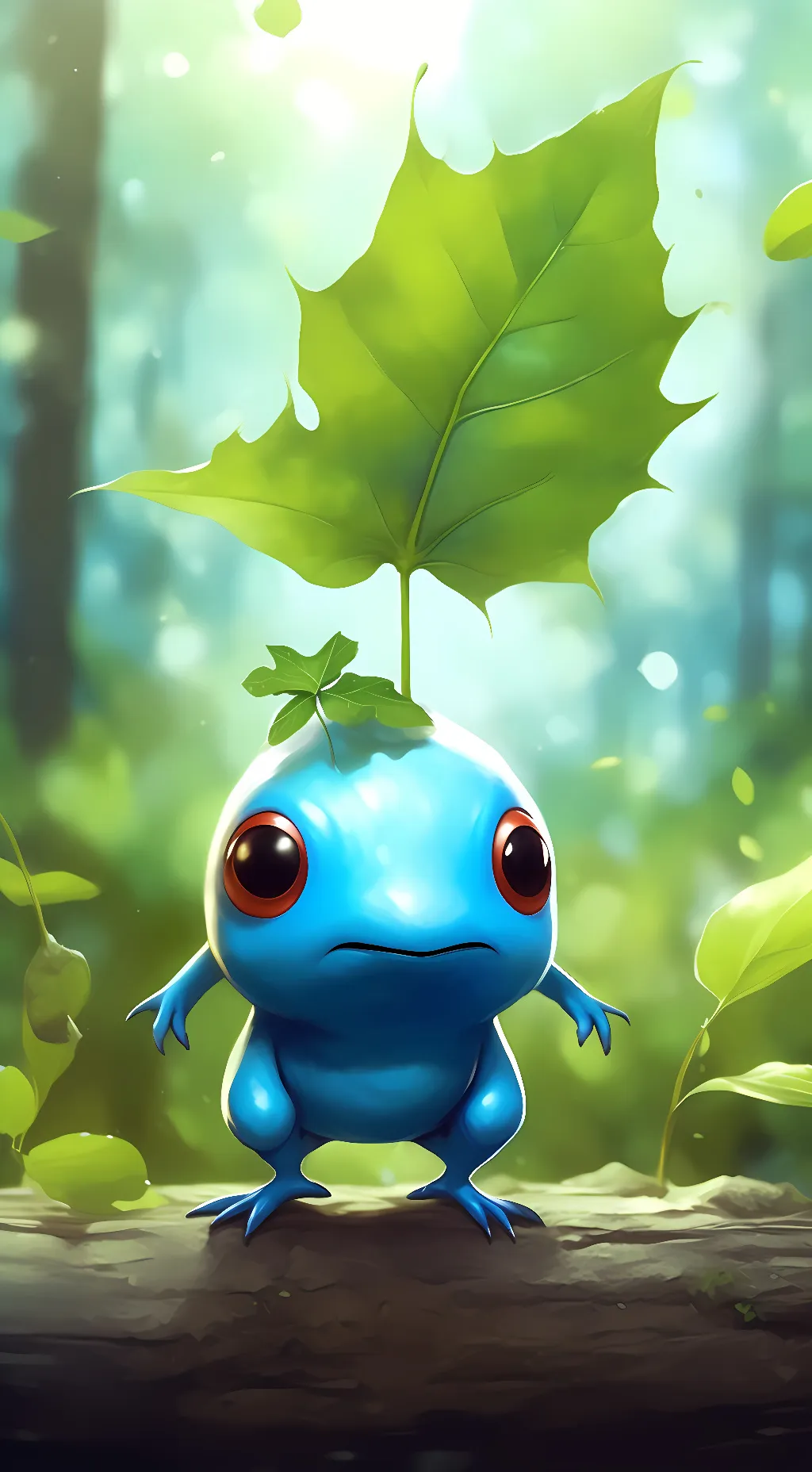 ai character: blue pikmans background