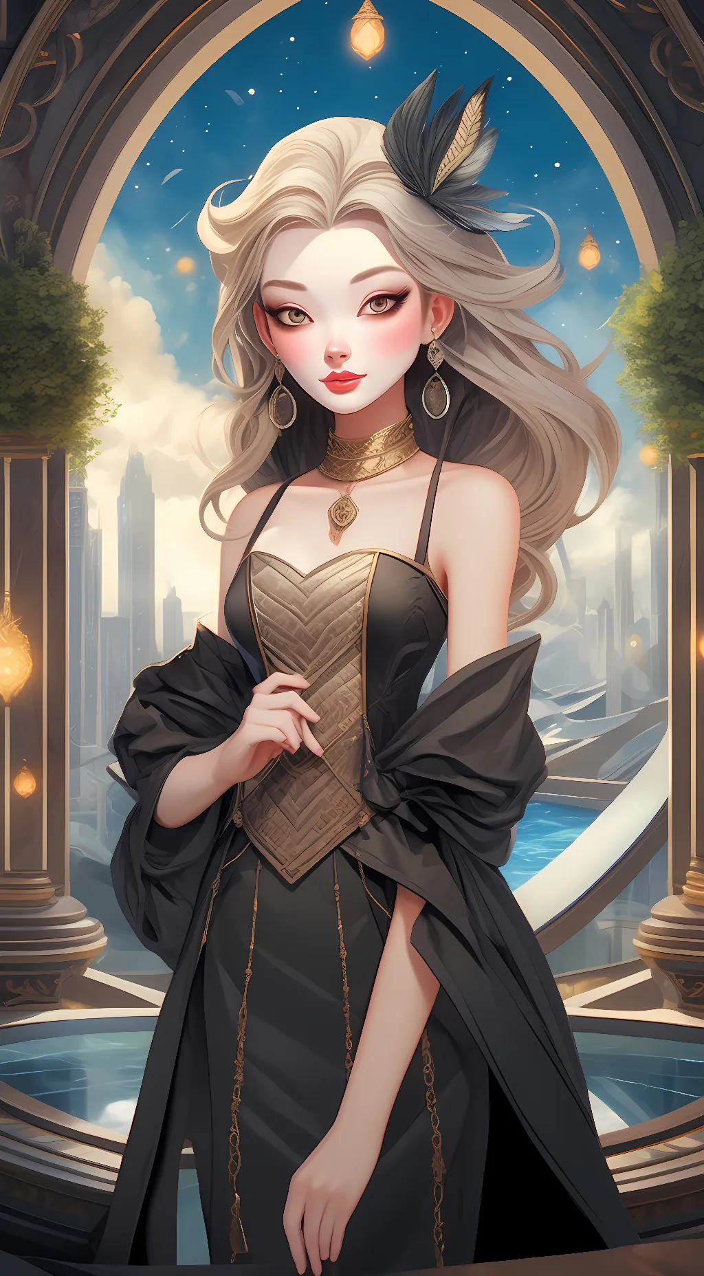 ai character: Strawberry cow background