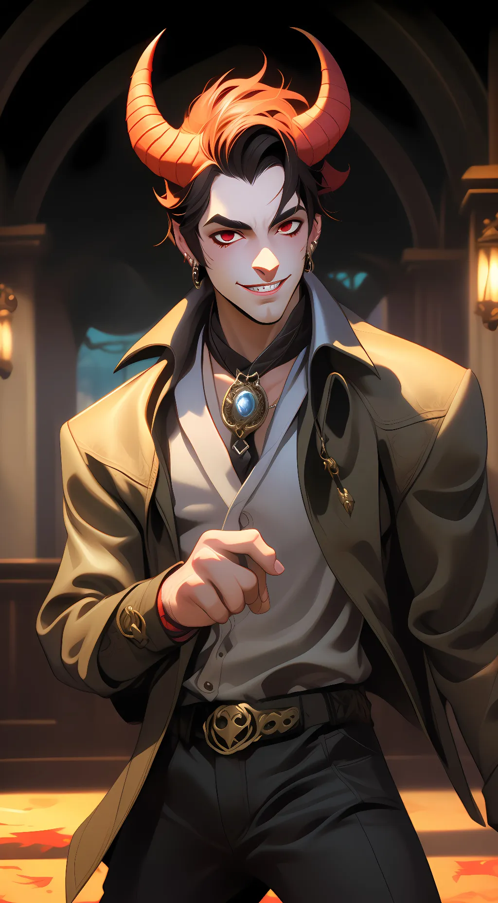 ai character: A.J. Black background