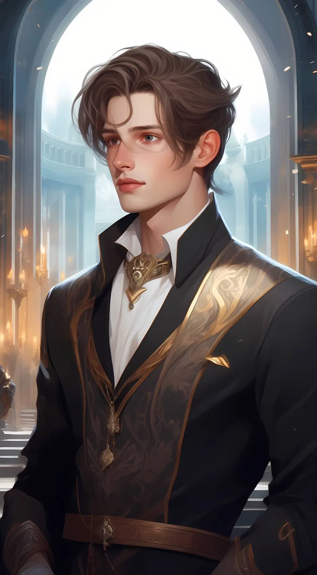 ai character: Lucca  background