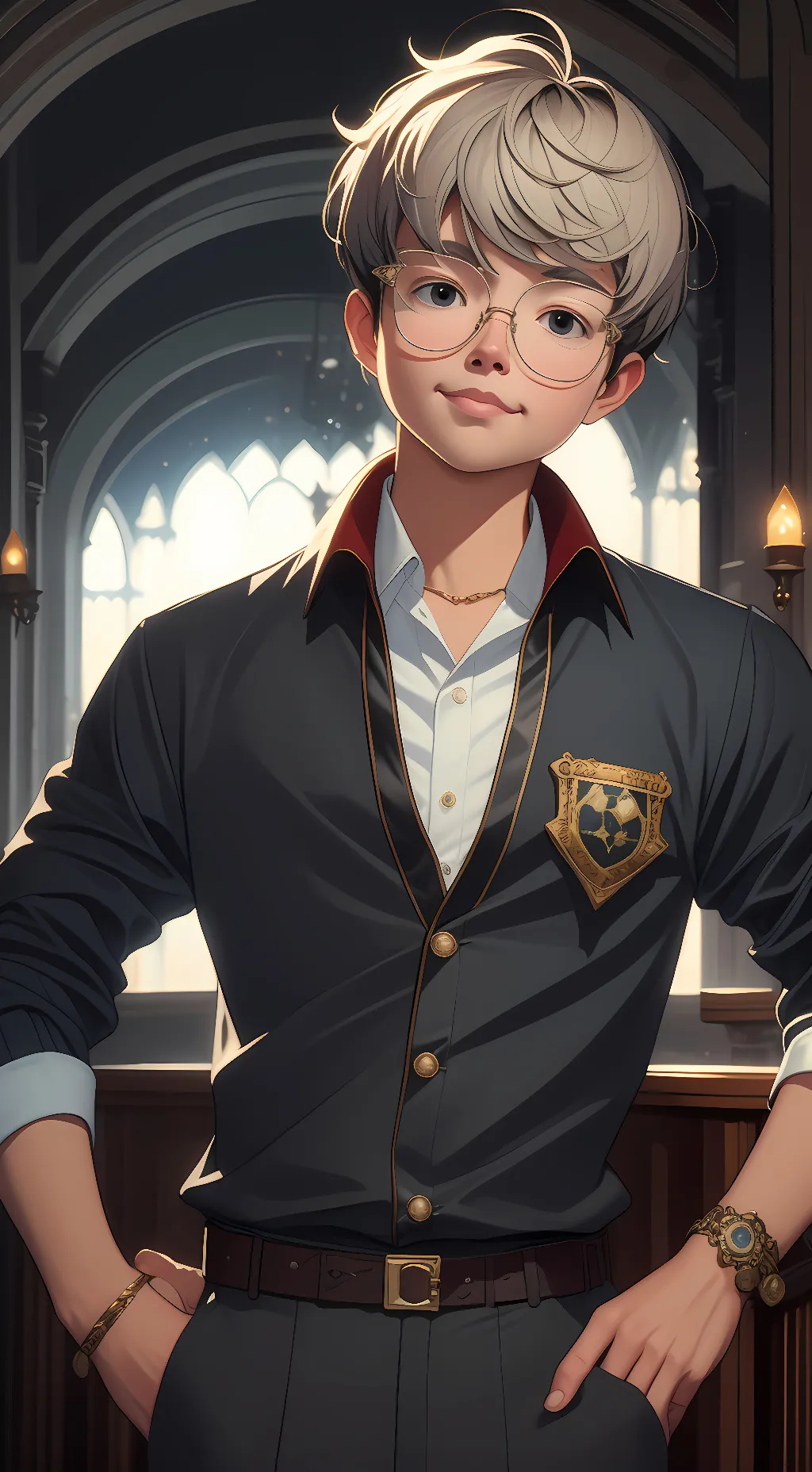 ai character: William Parker  background