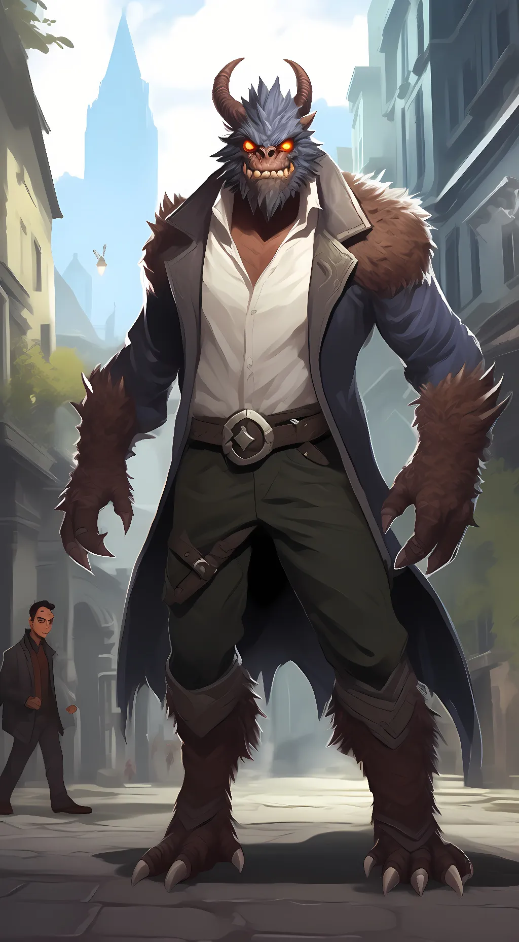 ai character: The Thing background