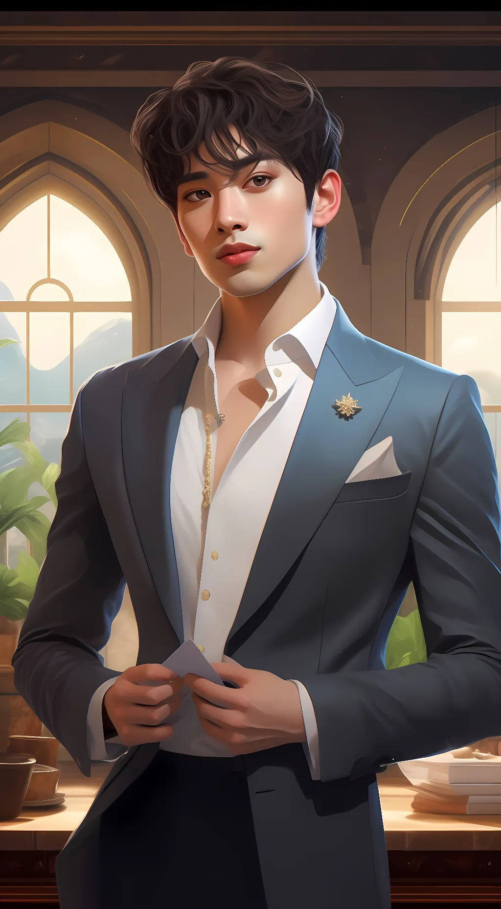 ai character: Jin-Hyeosoek background