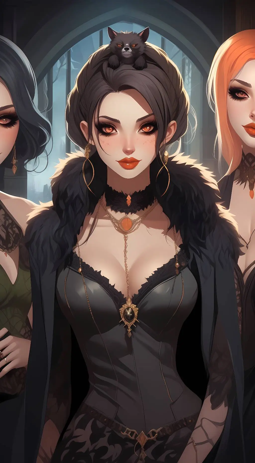 ai character: The web sisters background