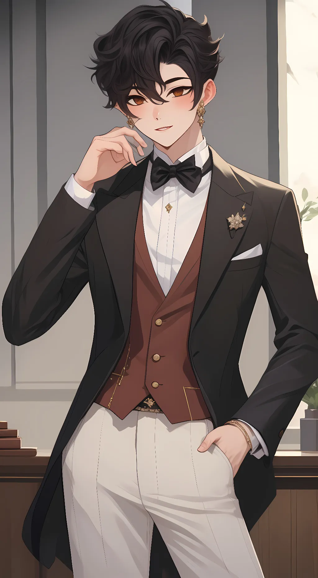 ai character: Shadow and sonic background