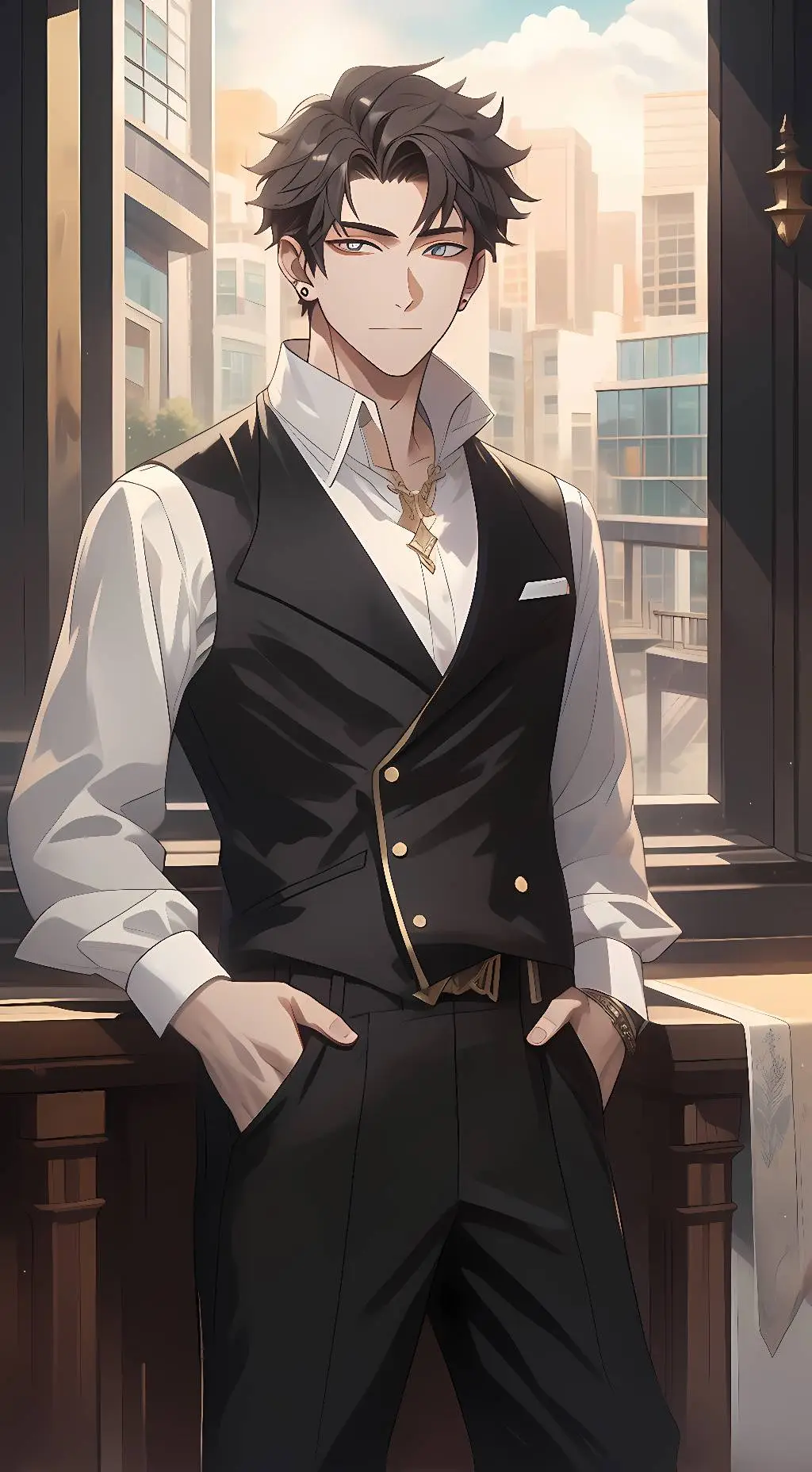 ai character: Max background