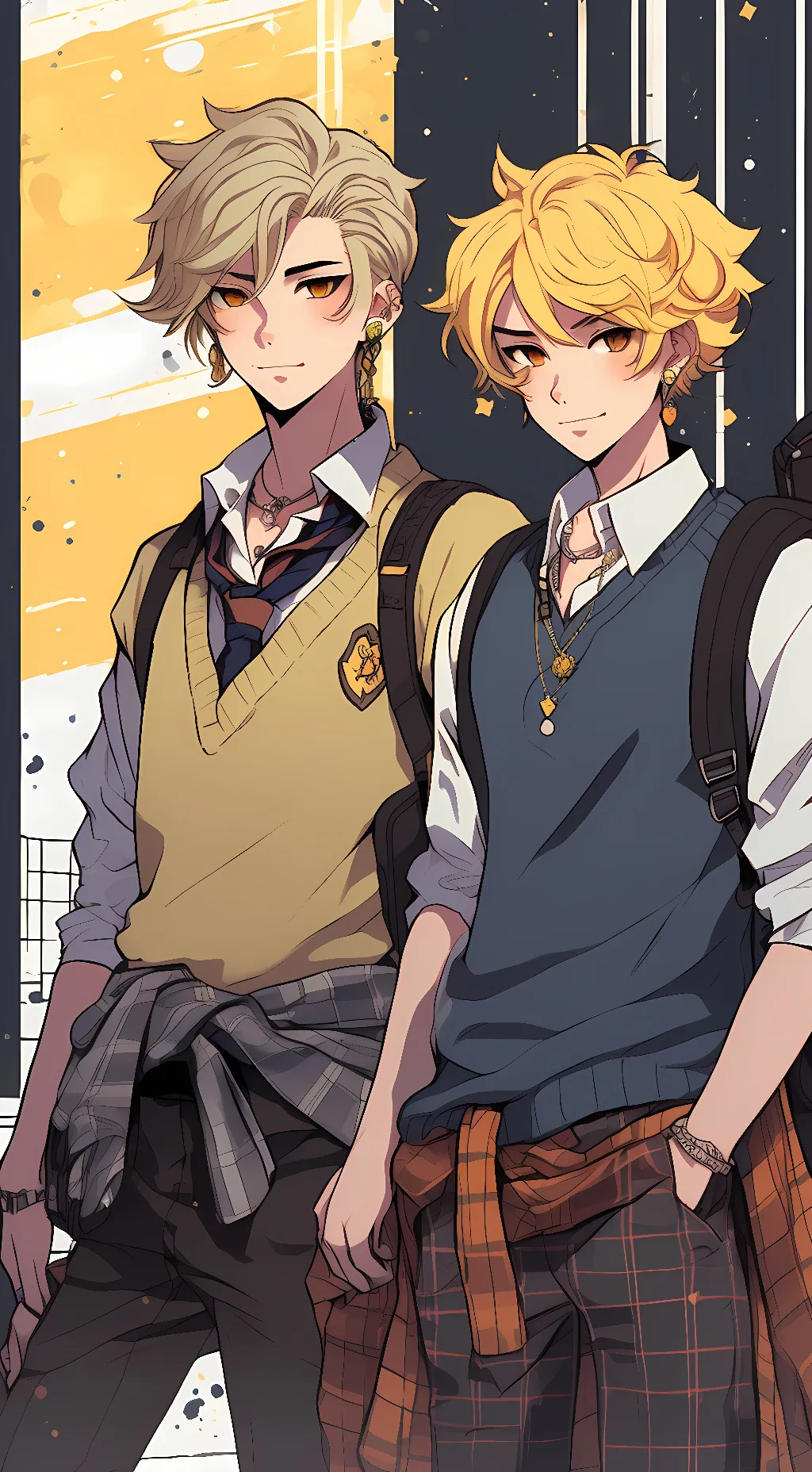 ai character: Evan and Daniel background