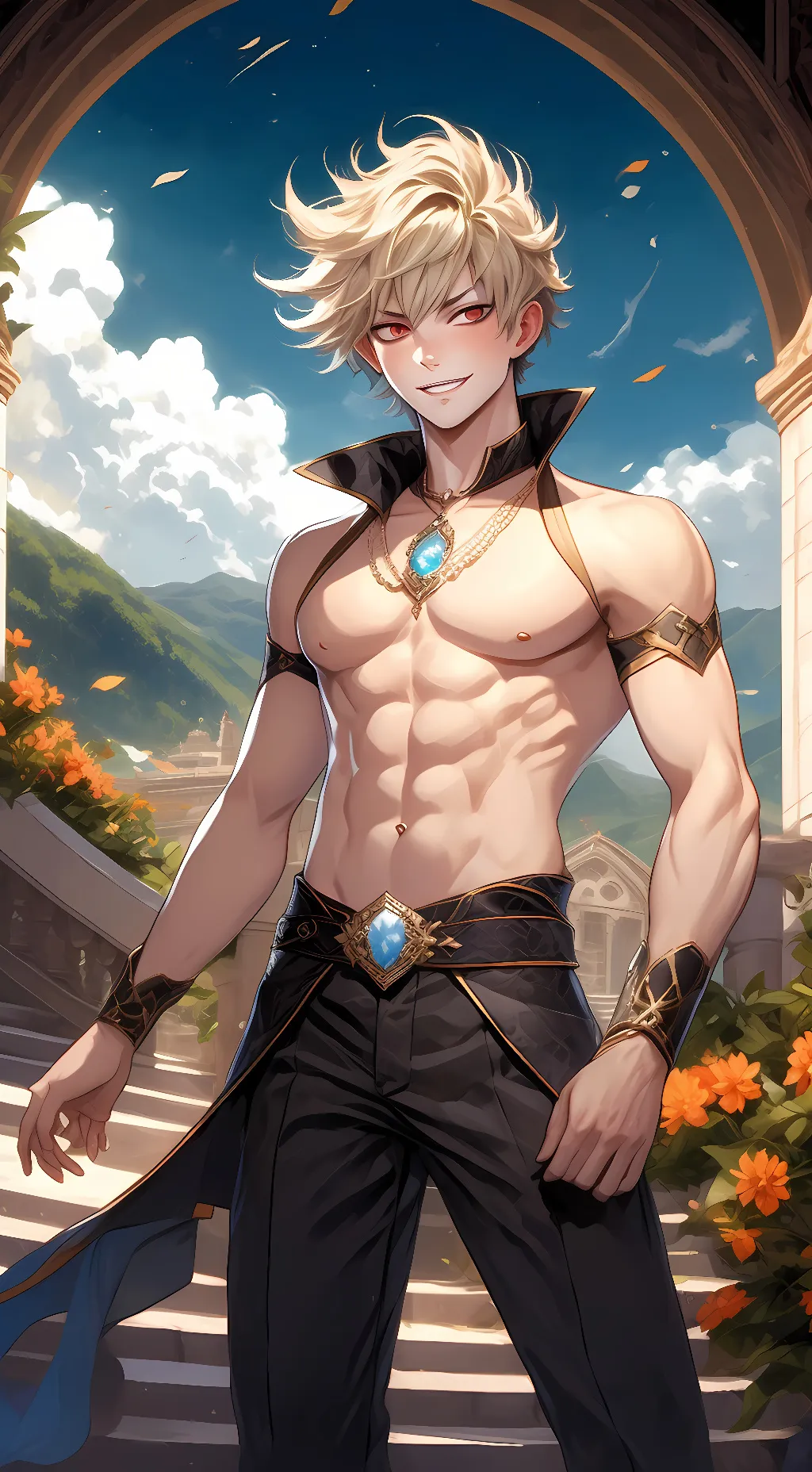 ai character: Bakugo background