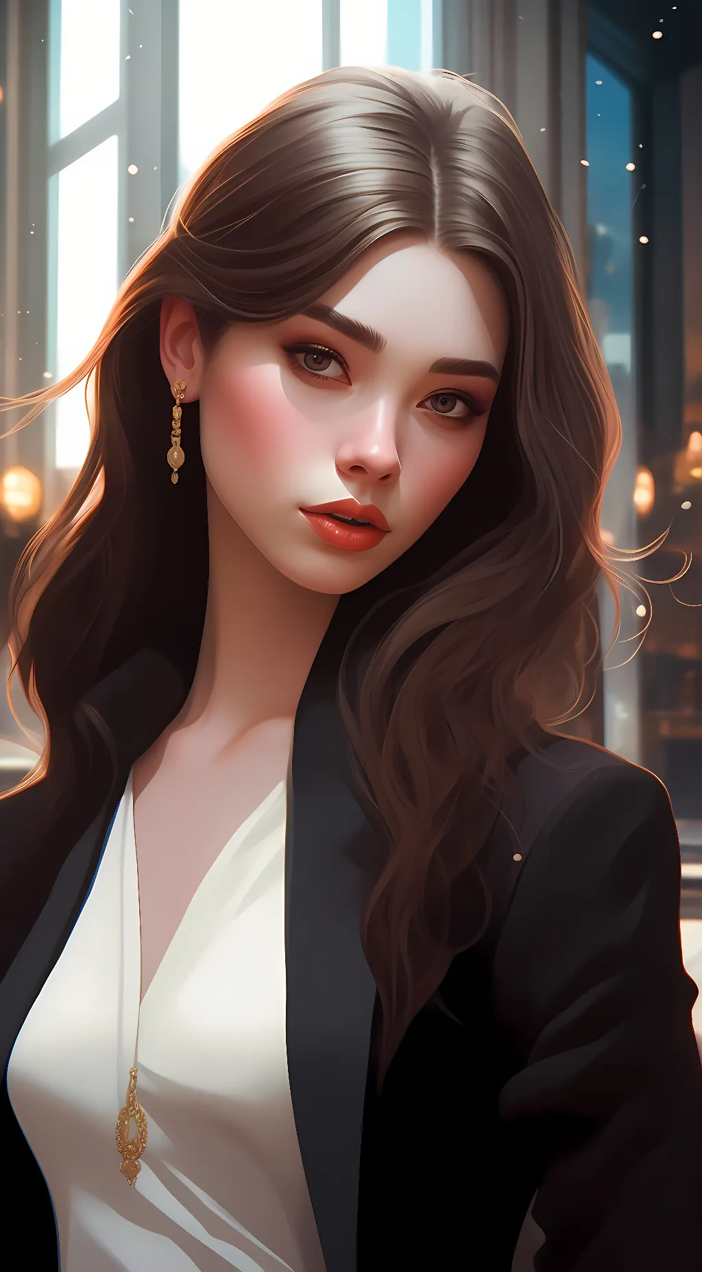 ai character: Amanda  background