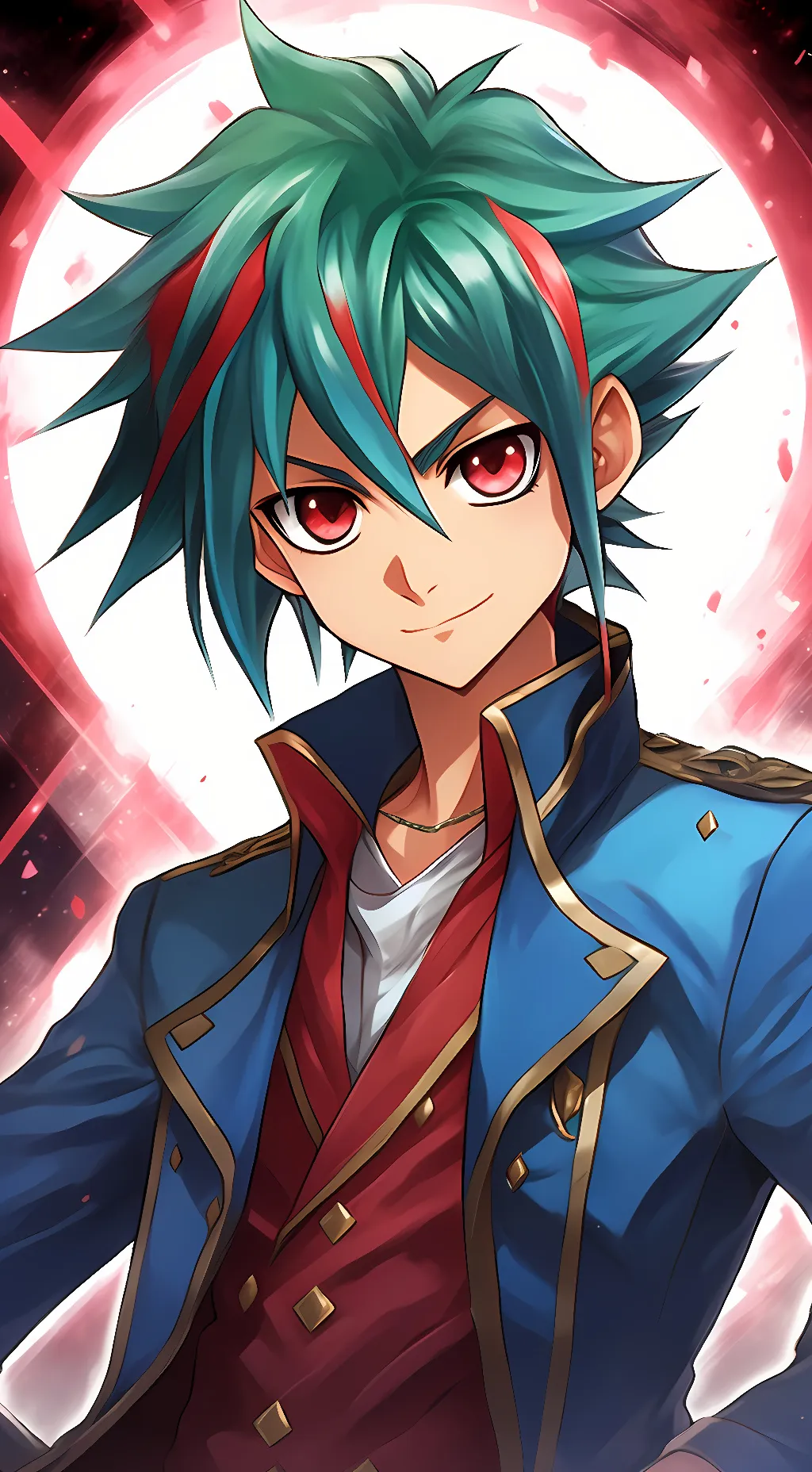 ai character: Yuya Sakaki background