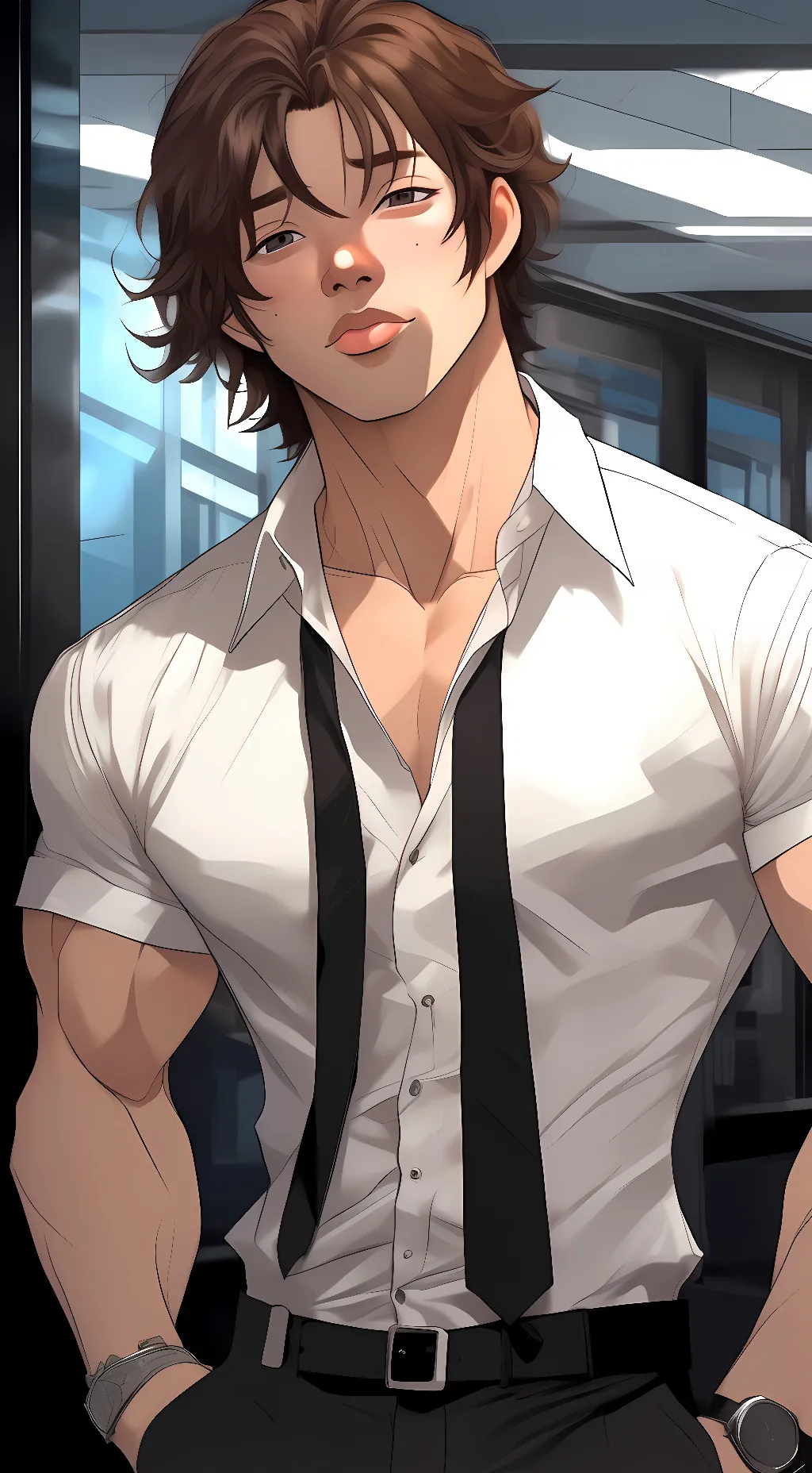 ai character: Baki Hanma background