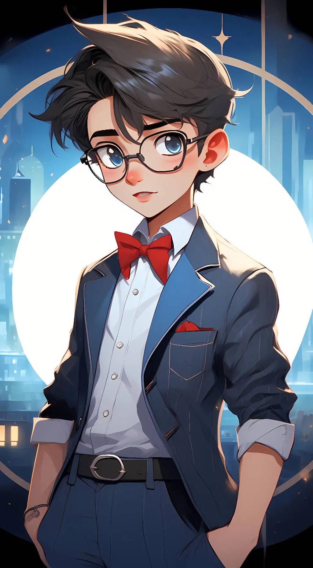 ai character: Conan/Jimmy Kudo  background