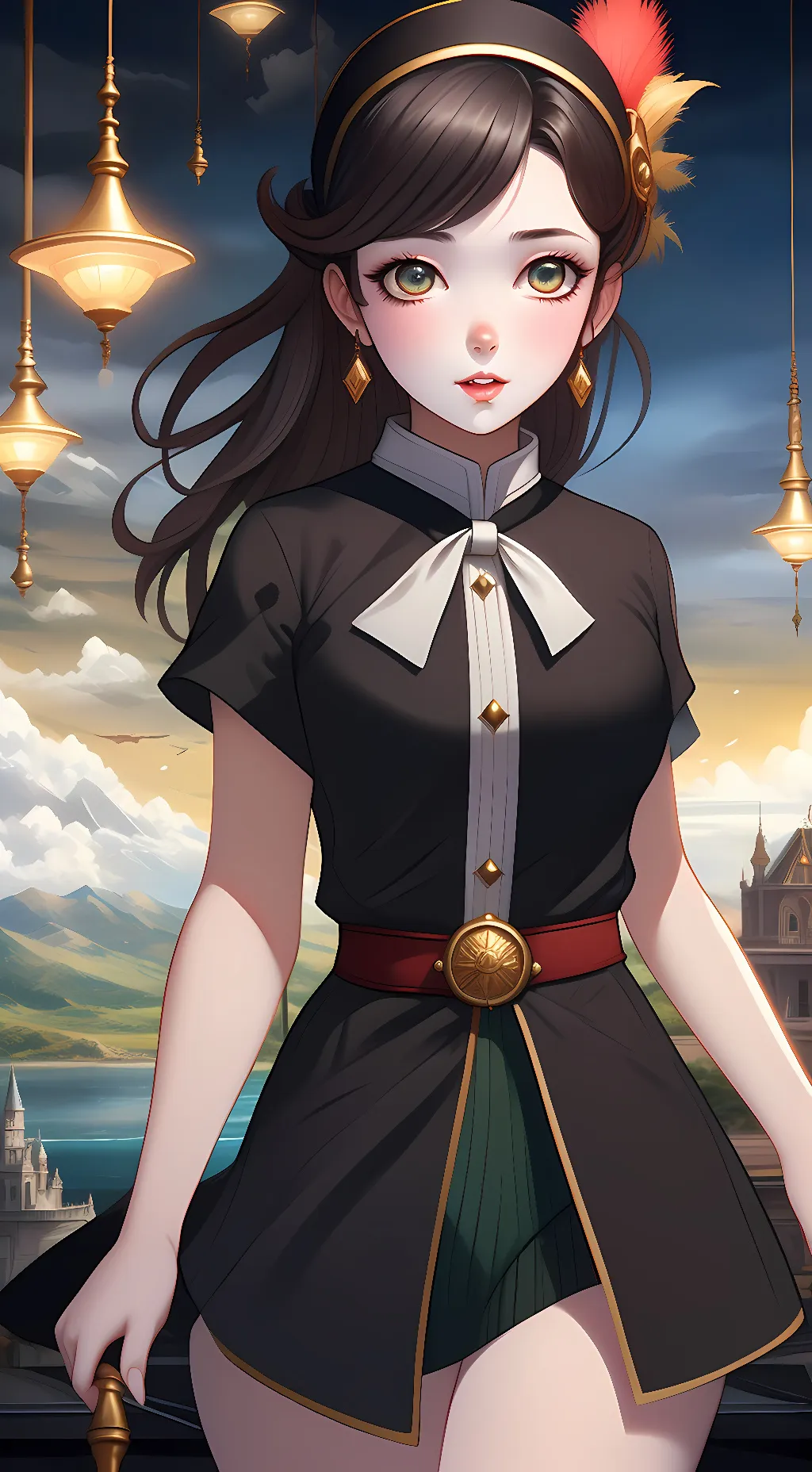 ai character: kanao and aoi background