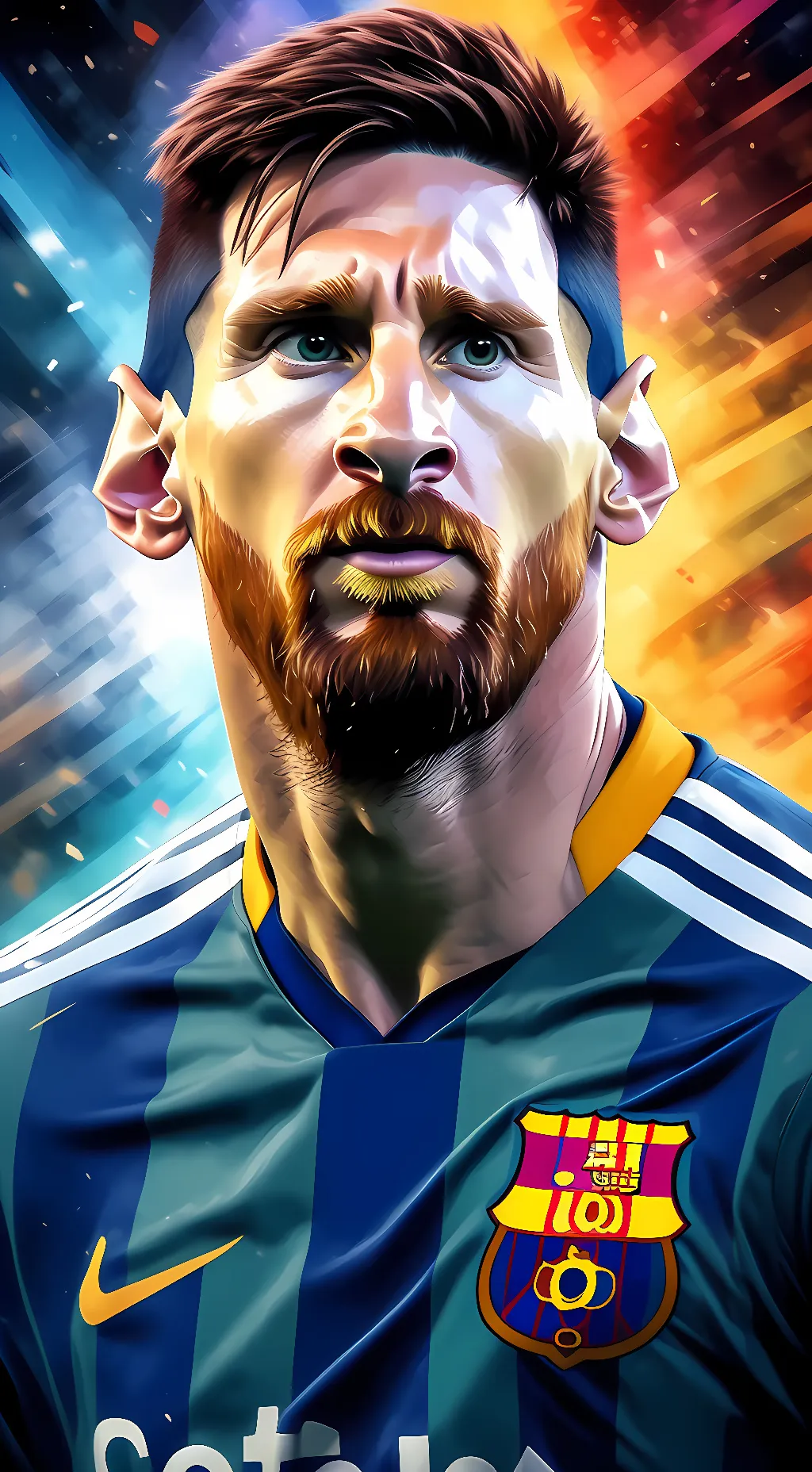 ai character: Lionel Messi background