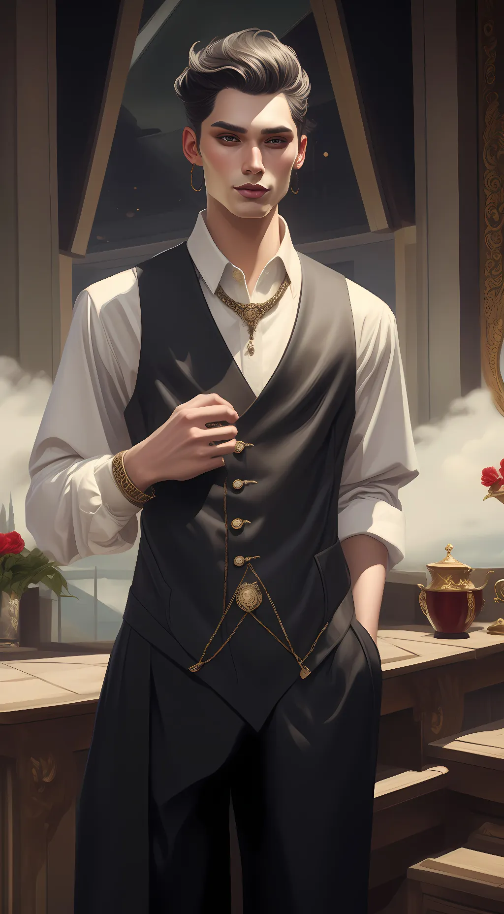 ai character: kyle background