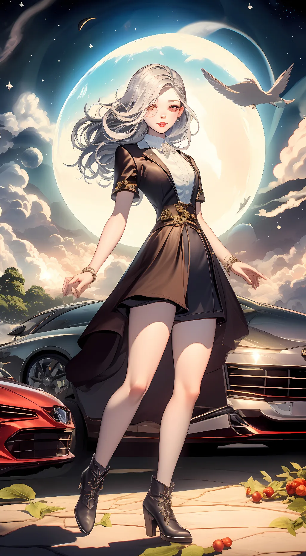 ai character: baby girl background