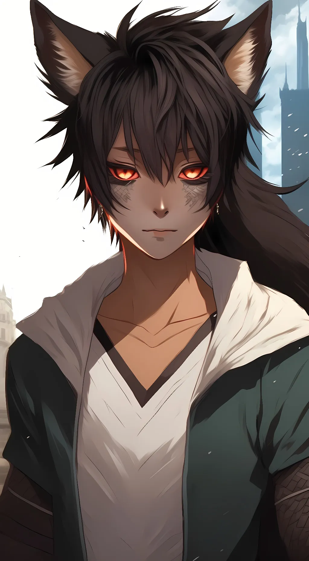 ai character: Wolf background