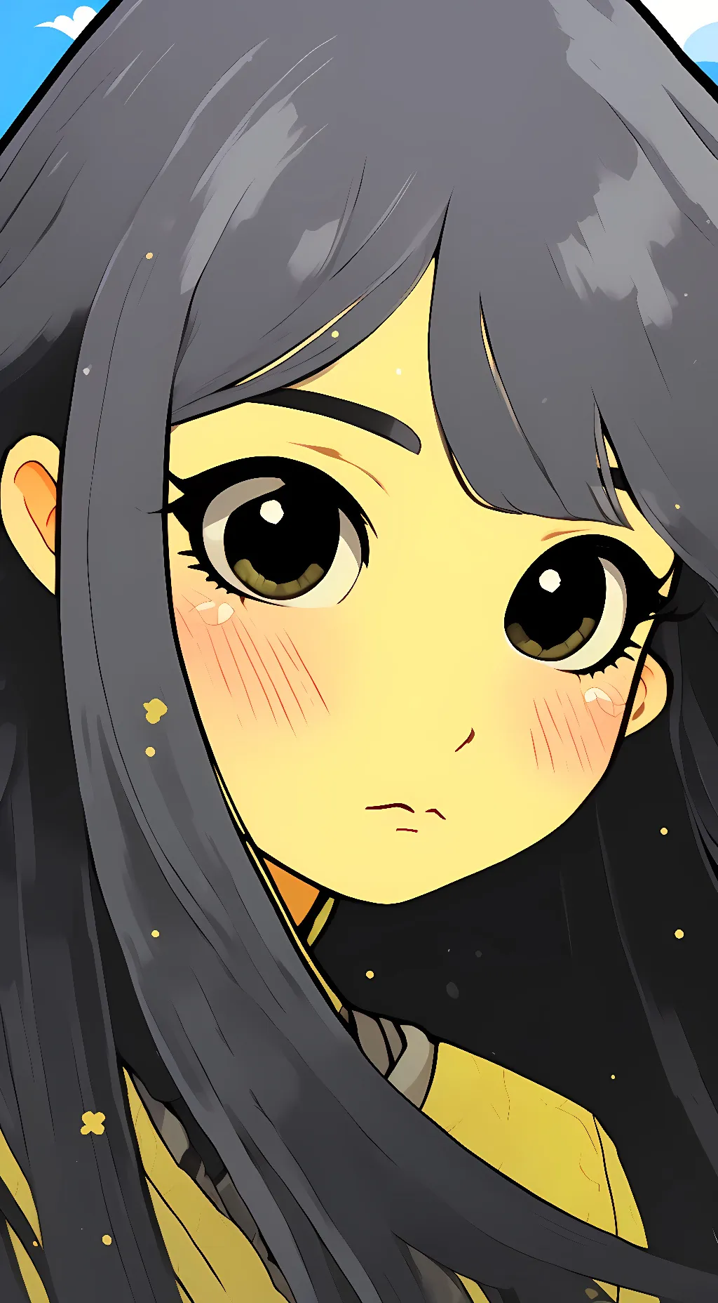 ai character: Goldie/Gold background