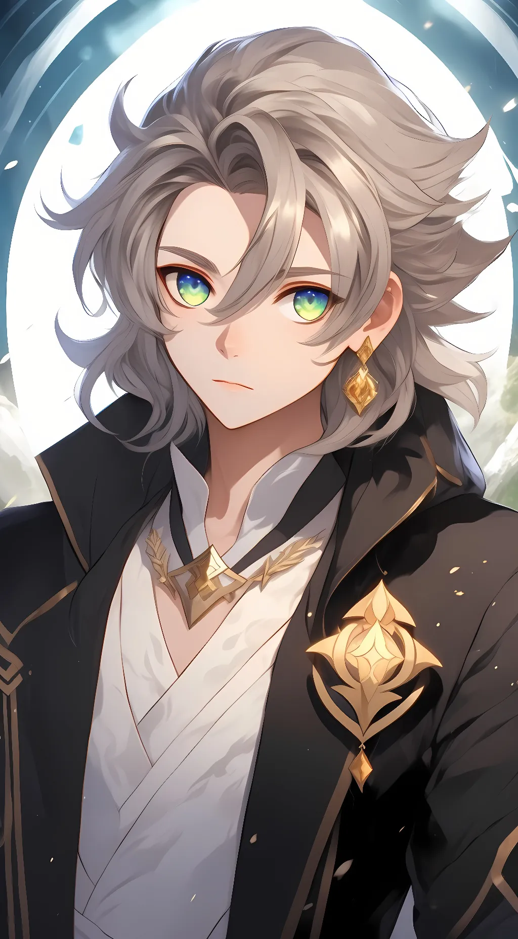 ai character: Albedo background