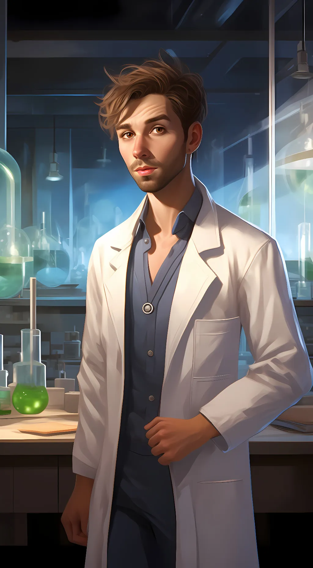 ai character: Colin Fisher  background