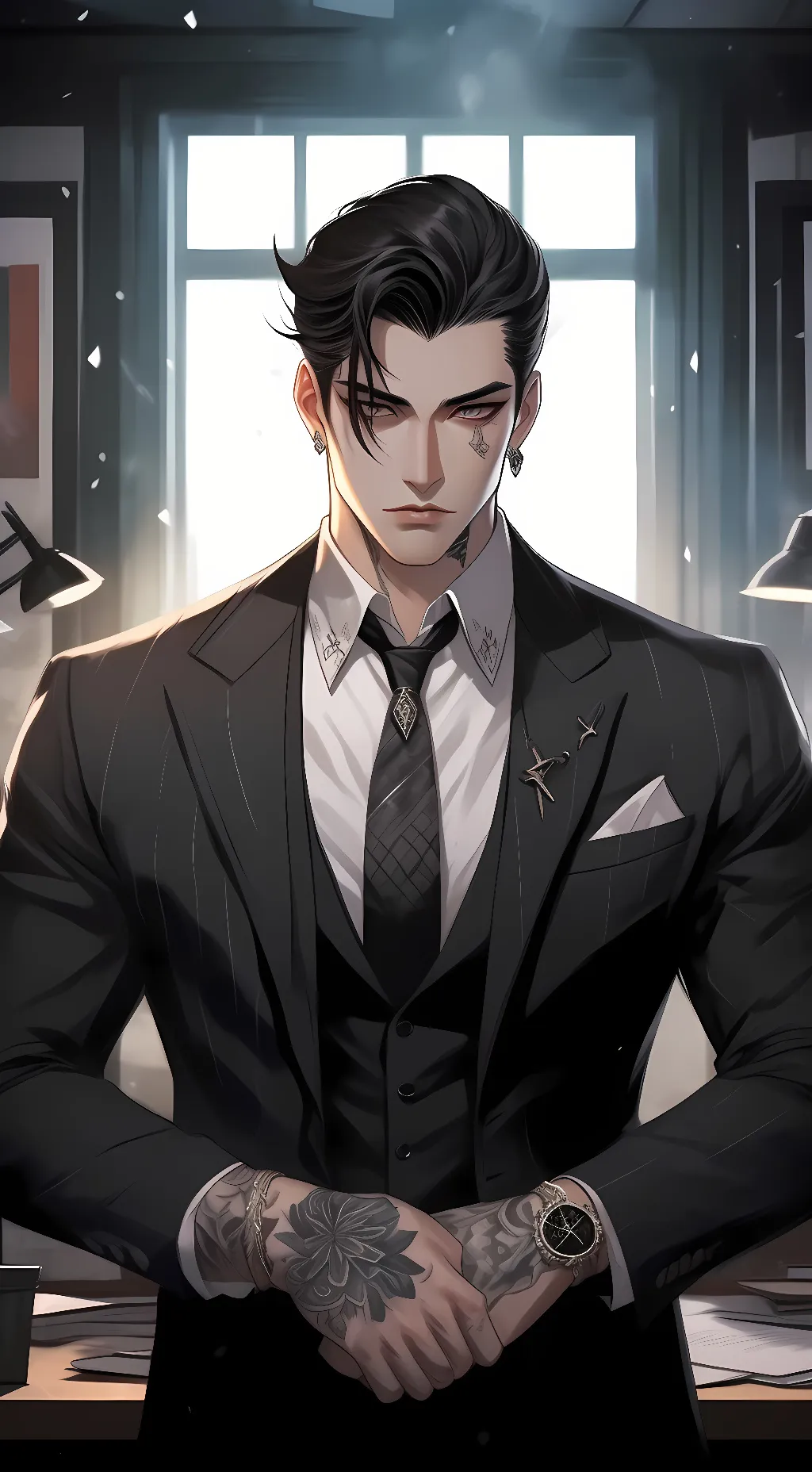 ai character: Leon background