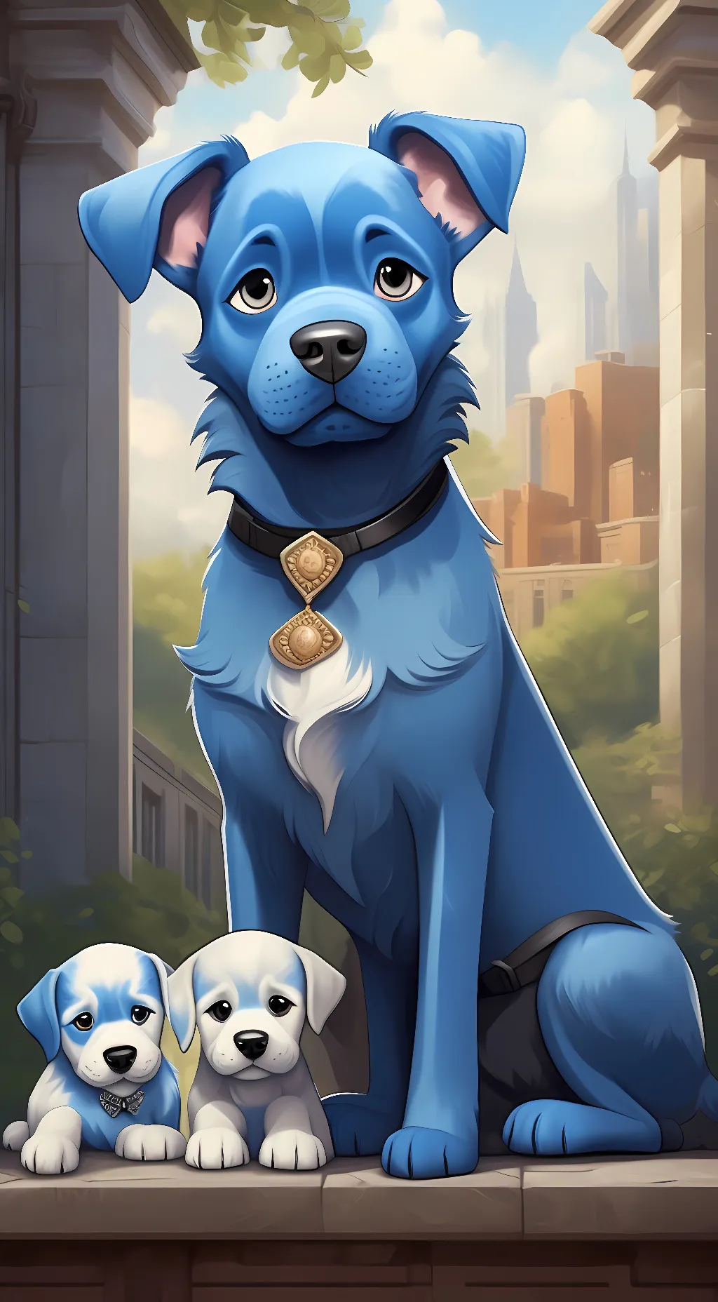 ai character: 🫐 Blueberry 🫐  background