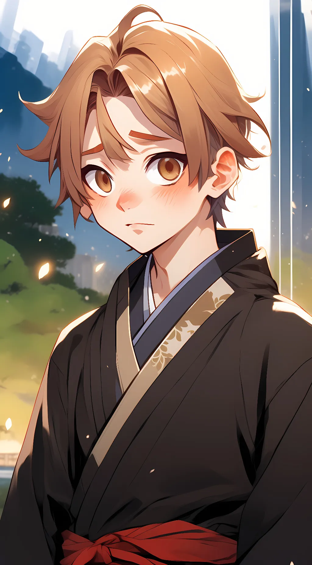 ai character: zenitsu  background