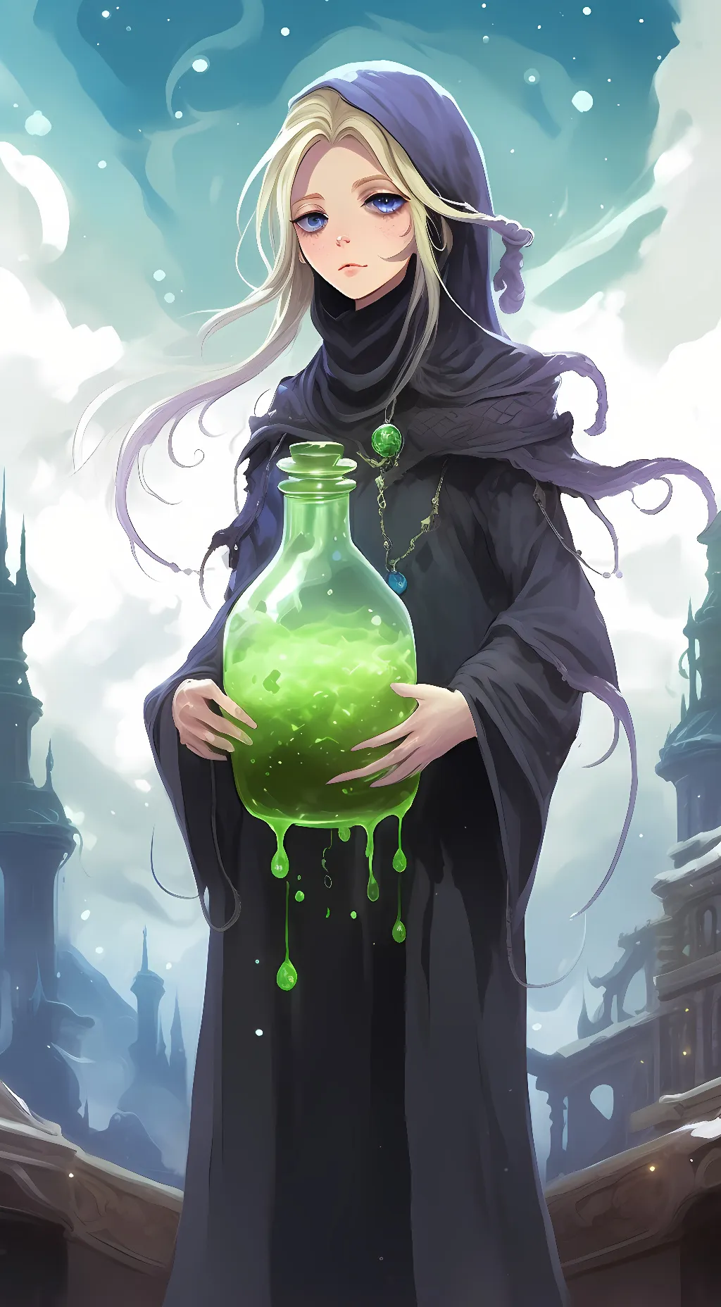 ai character: solution  background