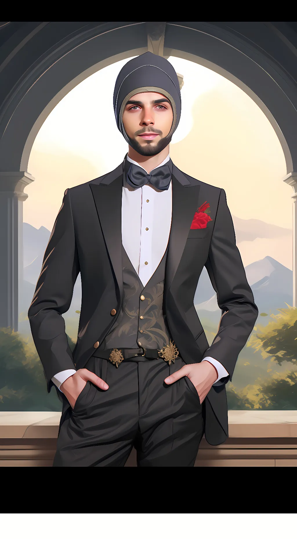 ai character: Adam  background