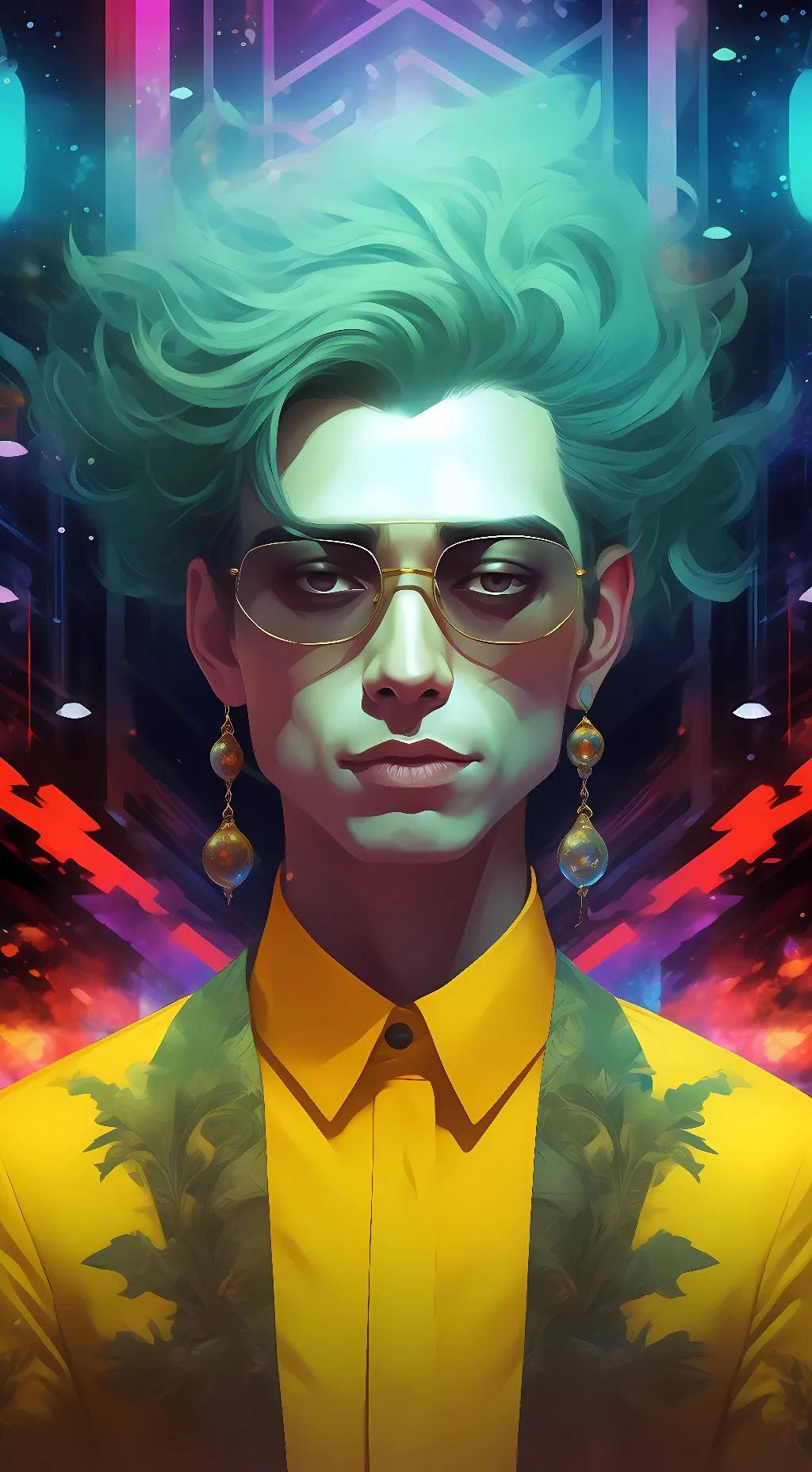 ai character: acids background