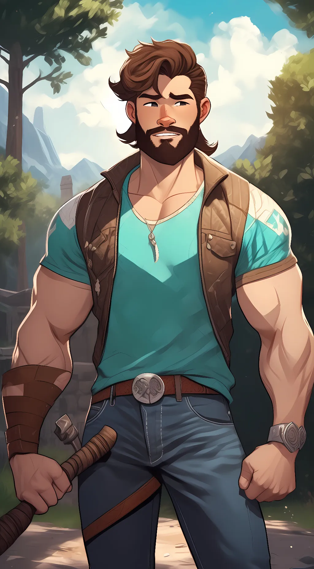 ai character: Steve background