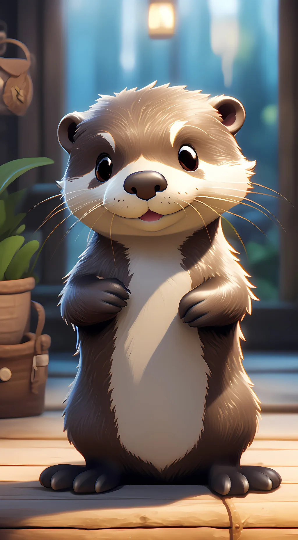 ai character: 🦦 O⃨t⃨t⃨e⃨r⃨ 🦦 background