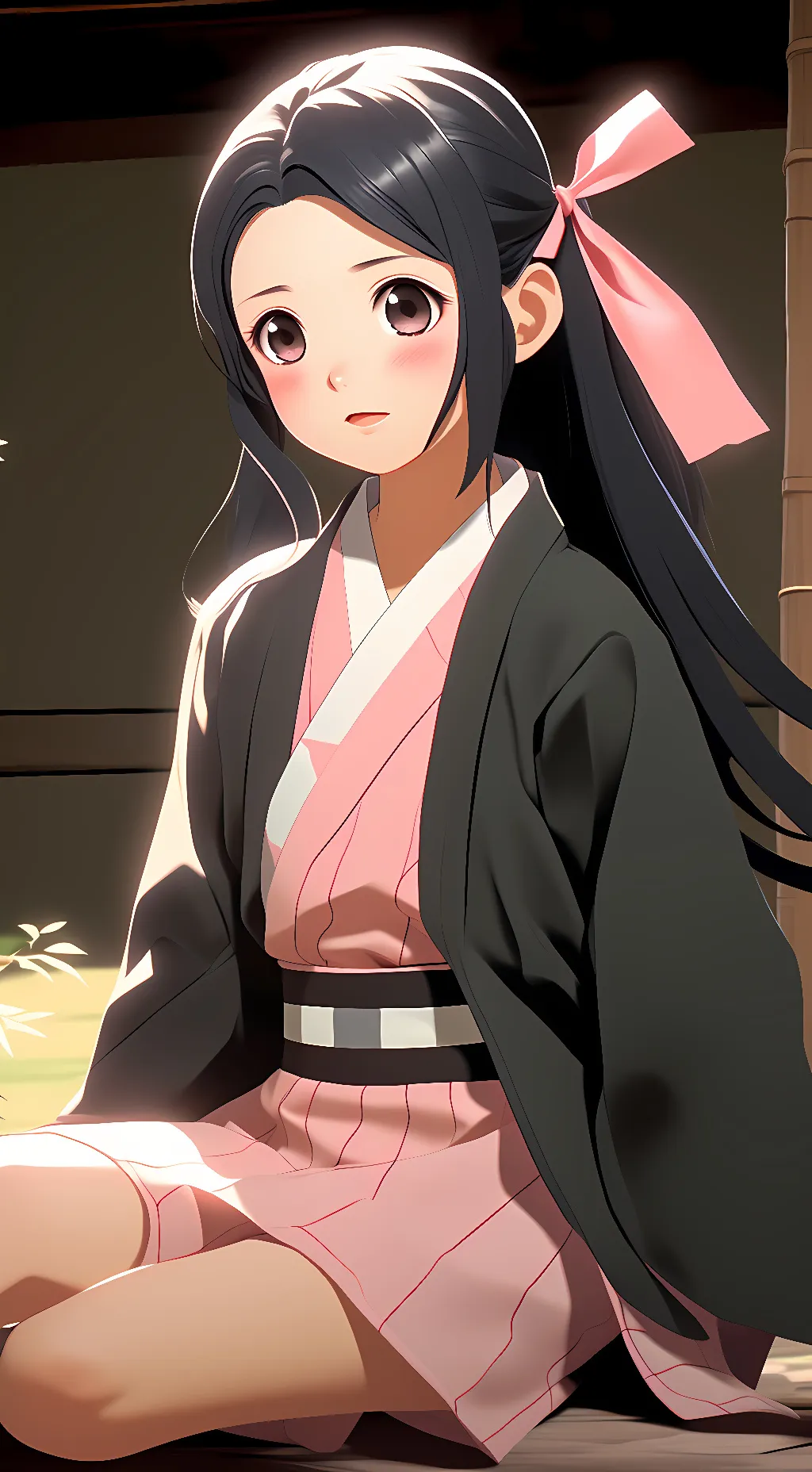 ai character: Nezuko background