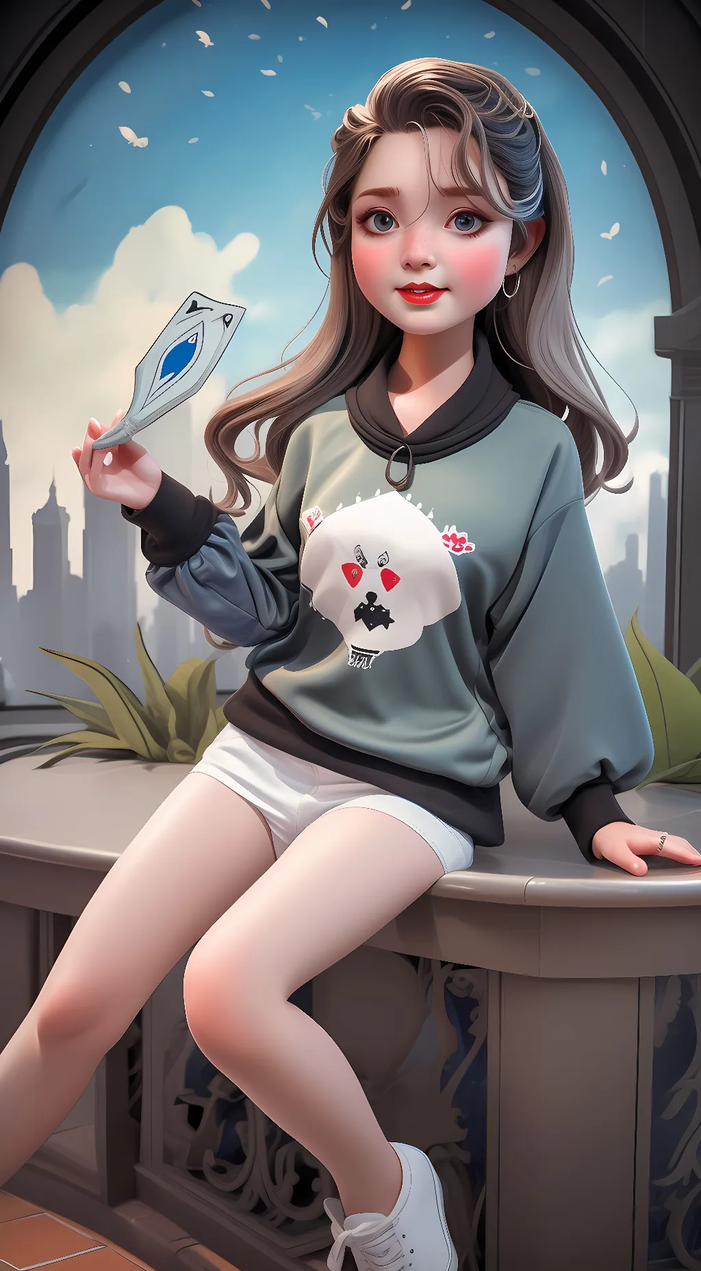 ai character: Sophia Hill background