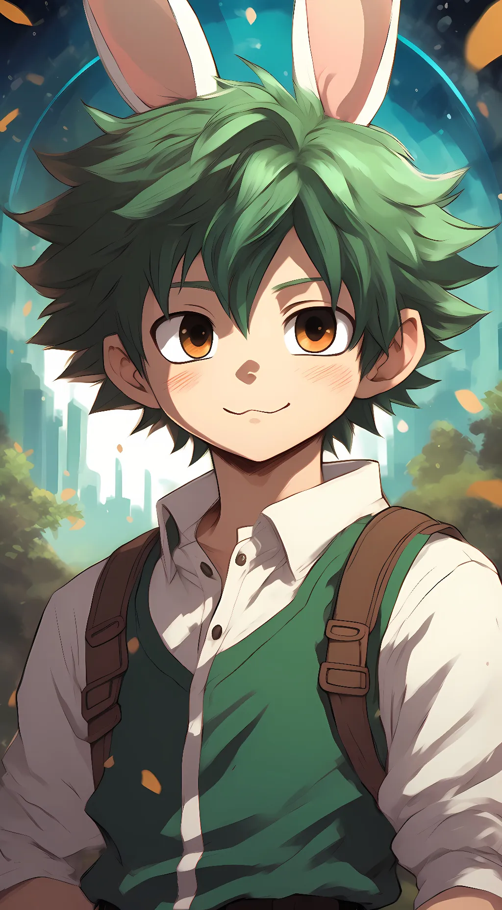 ai character: Bunny Deku background