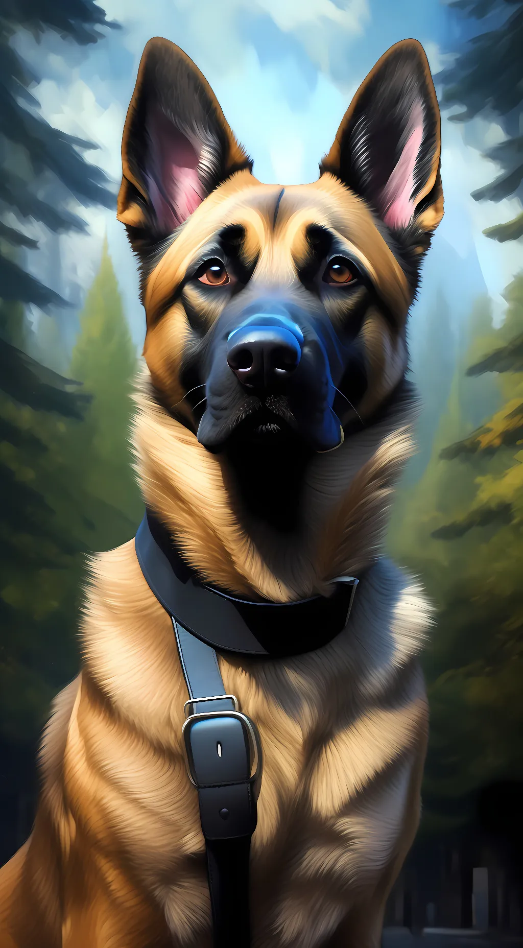 ai character: starry background