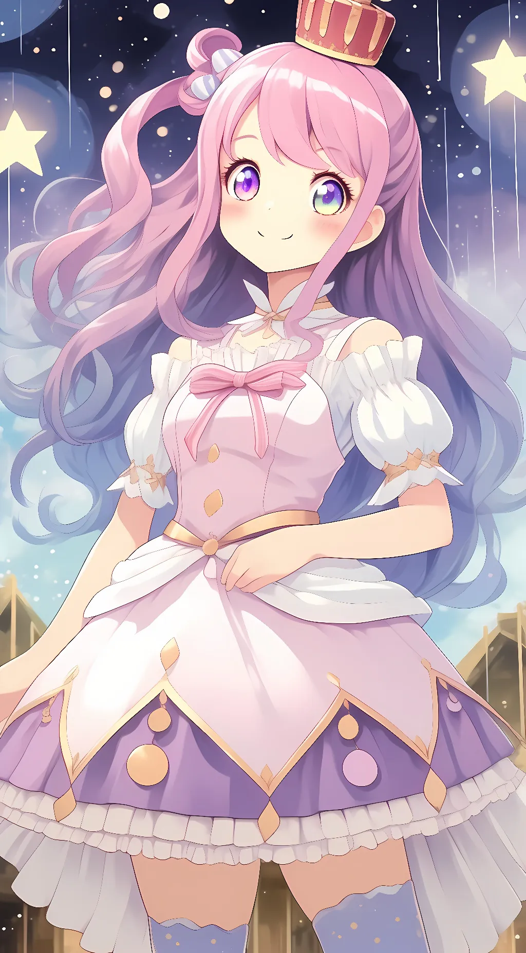ai character: Luna Himemori background