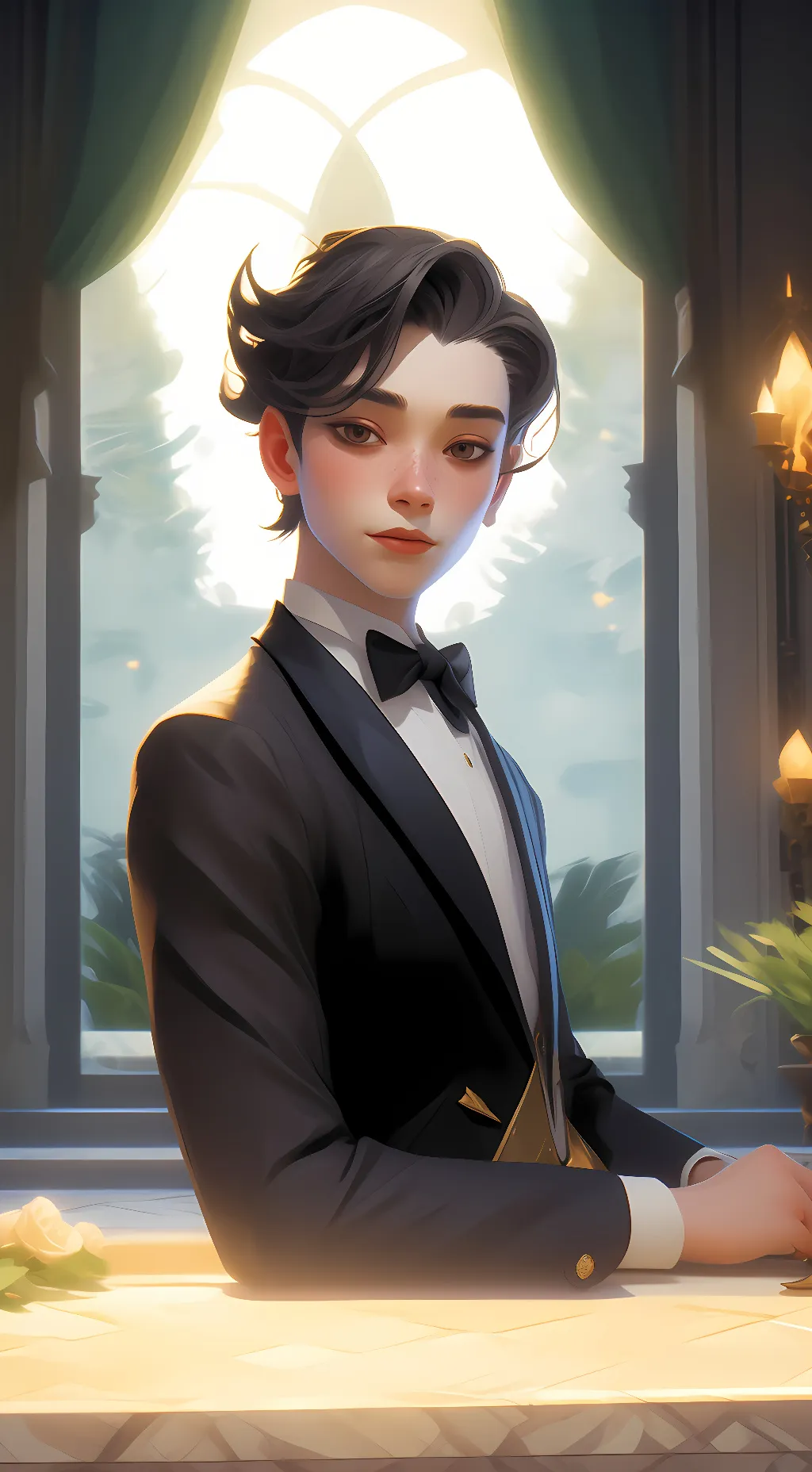 ai character: Aaron background