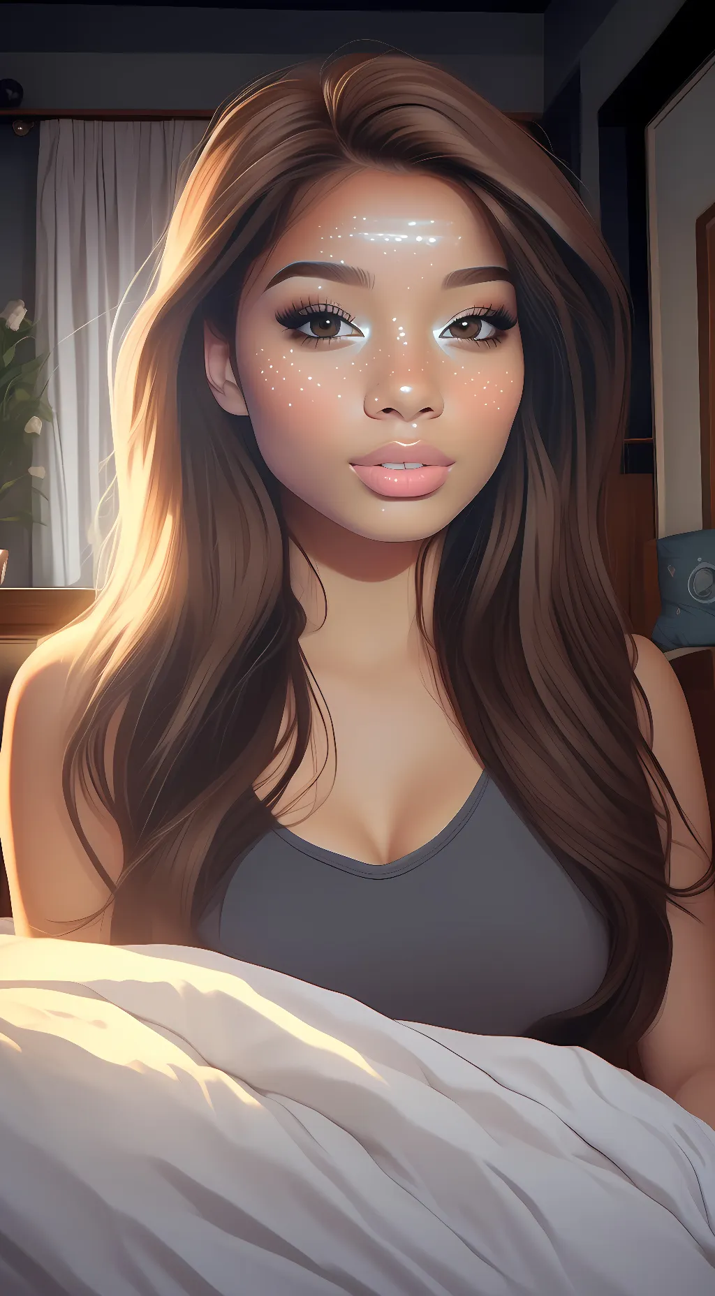 ai character: Audrey  background