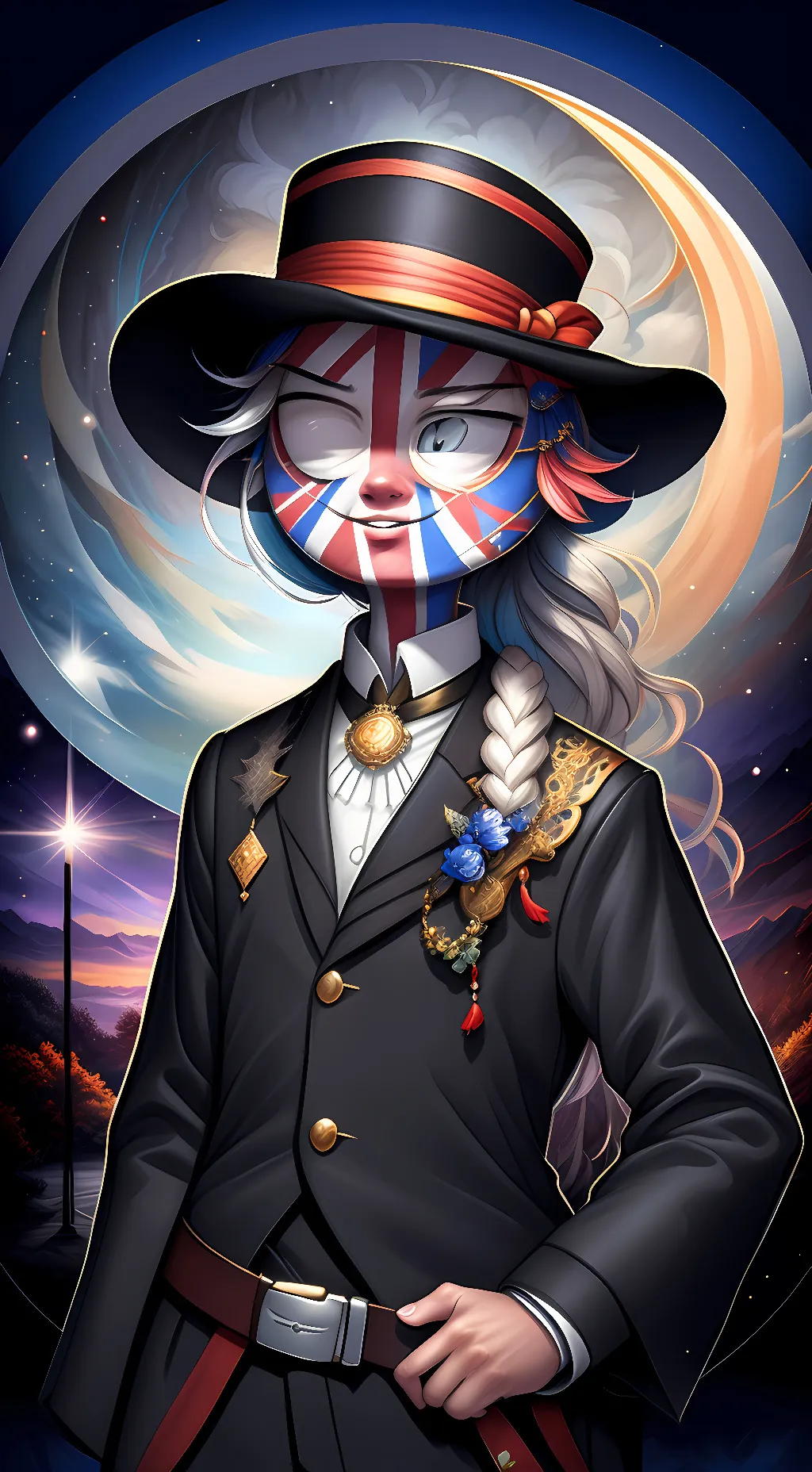 ai character: uk country human background